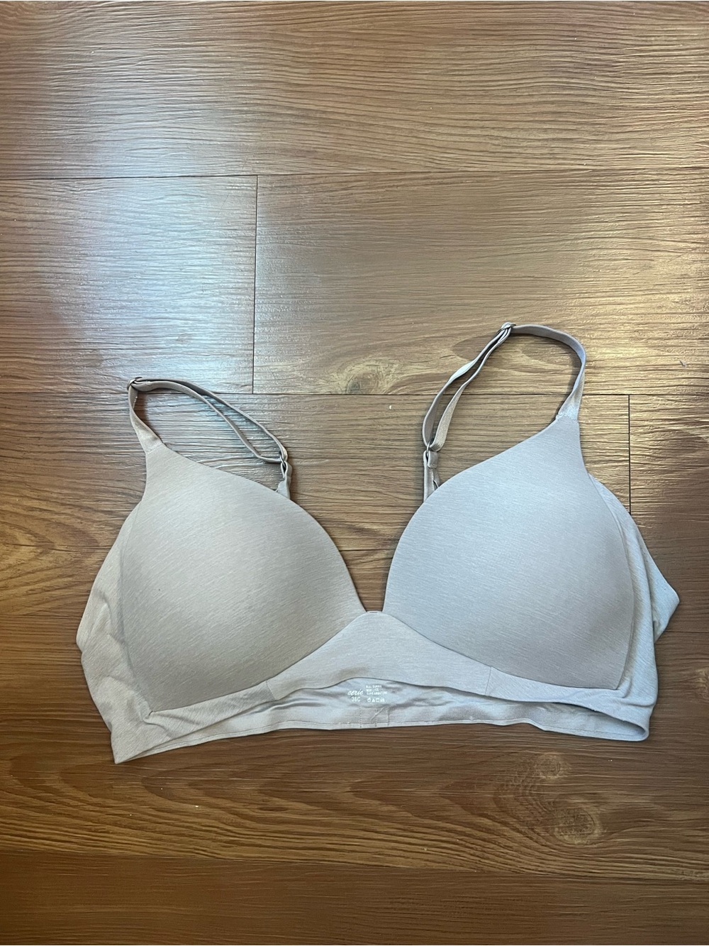 aerie Light Gray Wireless T-Shirt Bra